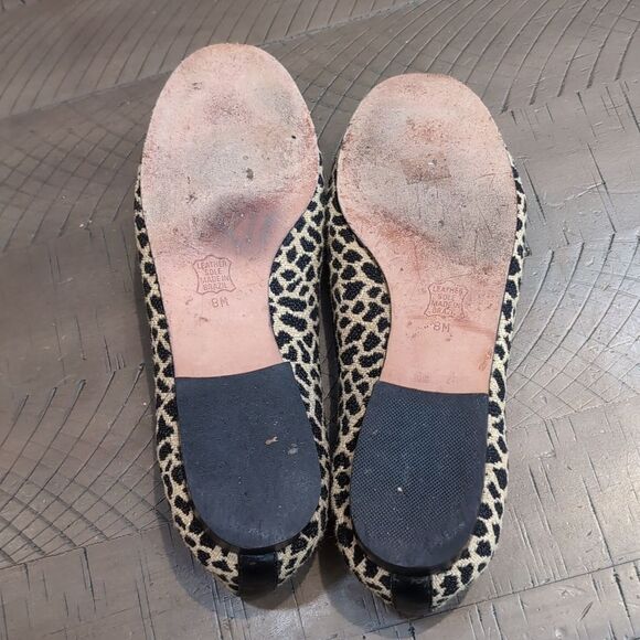 Zalo Animal Print Needlepoint Loafer Flats Sz 8 - Picture 7 of 7